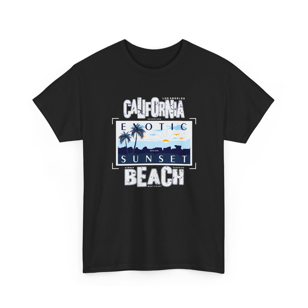California Beach T-Shirt – Sunset Coastal Graphic Tee