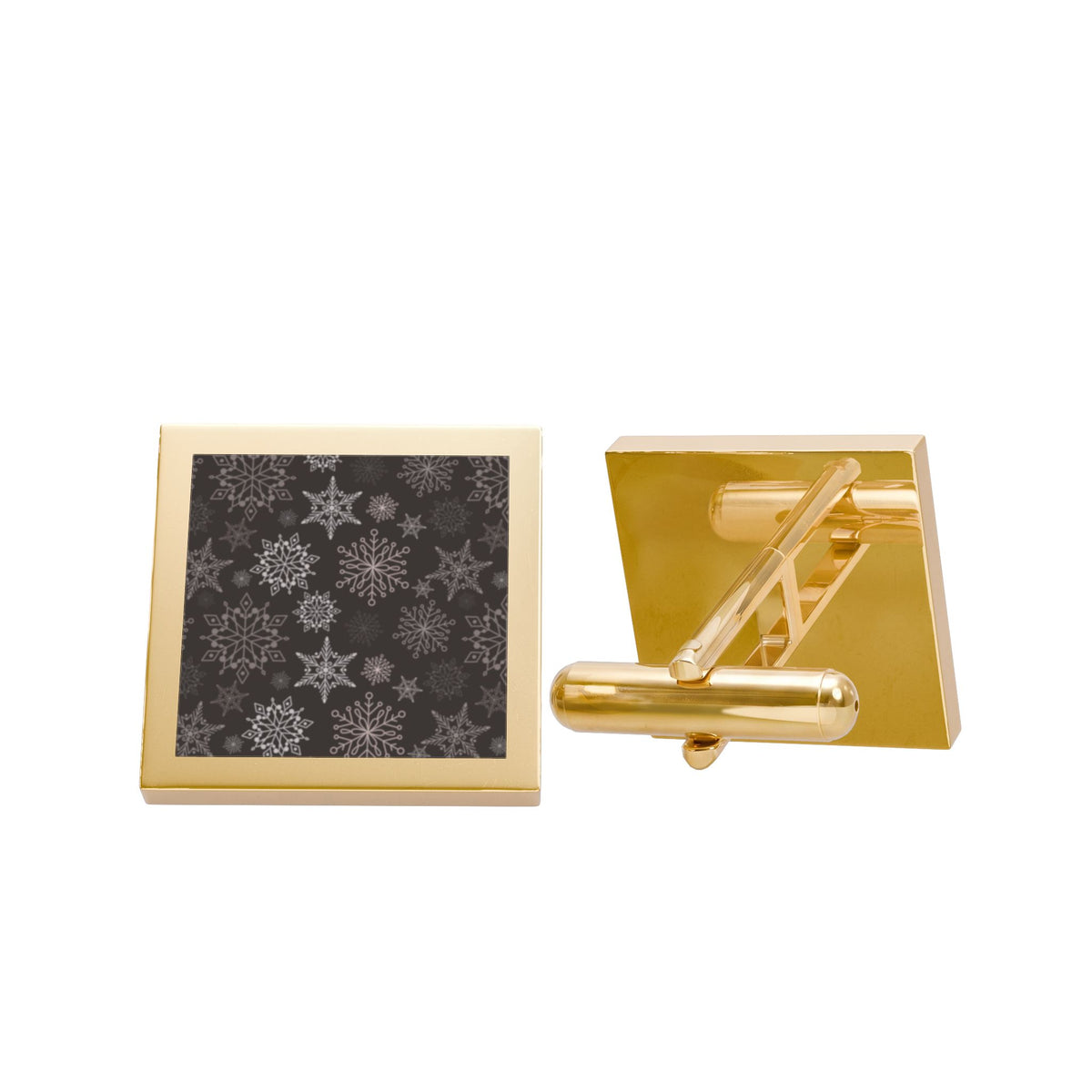 Snowflake Cufflinks – Winter Holiday Cufflinks for Men