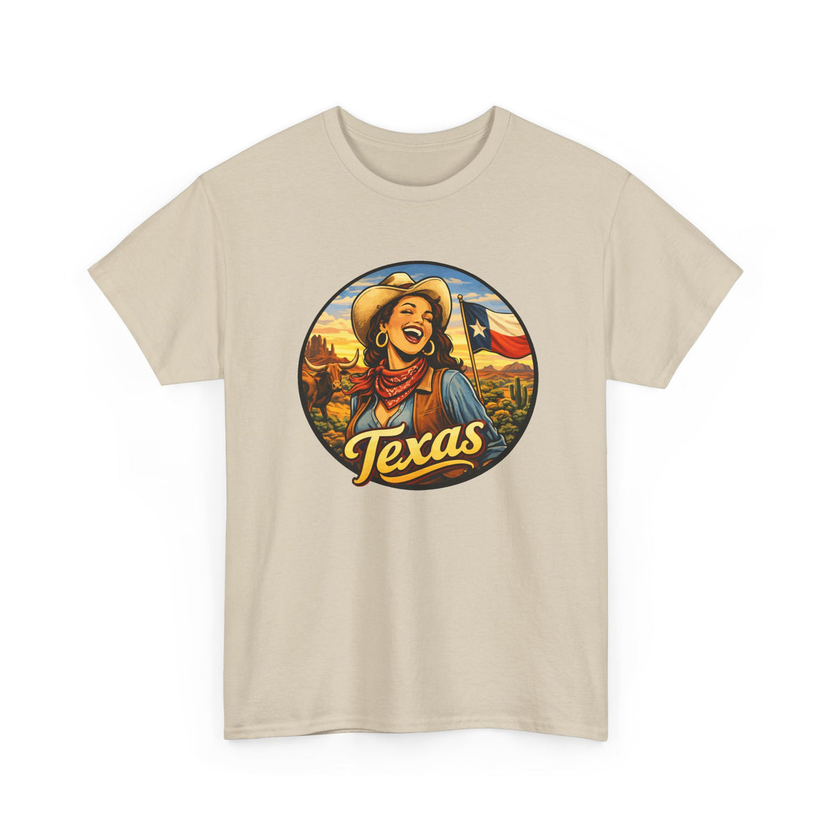Texas Cowgirl T-Shirt – Vintage Western Texas Pride Graphic Tee