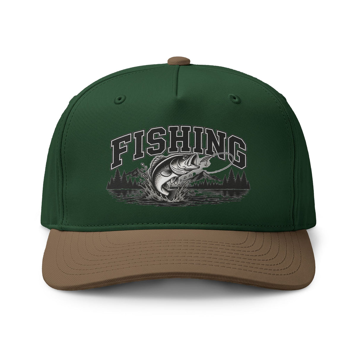 Fishing Two-Tone Cap – Bass Fishing Outdoor Sports Hat