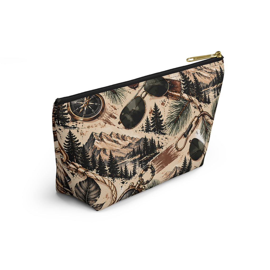 Mountain Adventure Pouch – Vintage Outdoor Explorer Print