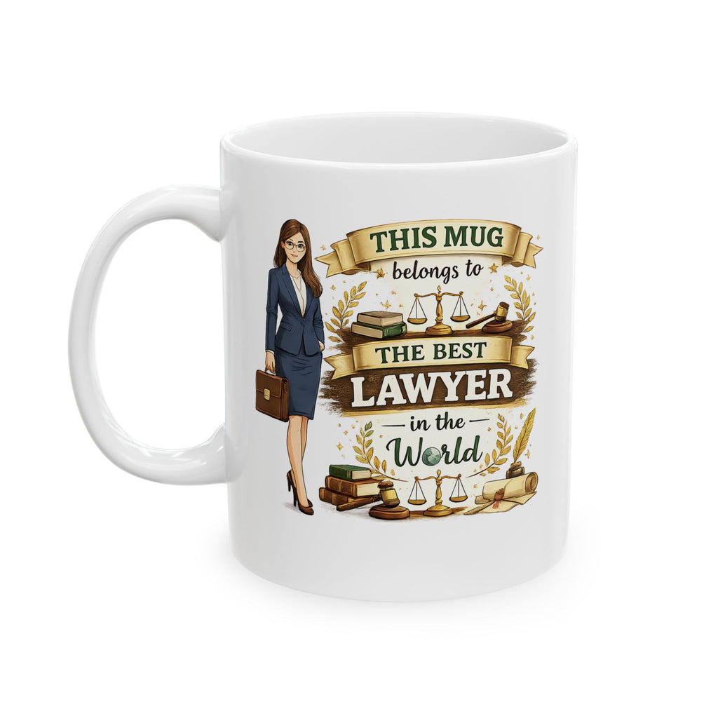 Best Lawyer Mug This Mug Belongs To The Best Lawyer in the World, Attorney Coffee Mug Gift, Law Office Cup