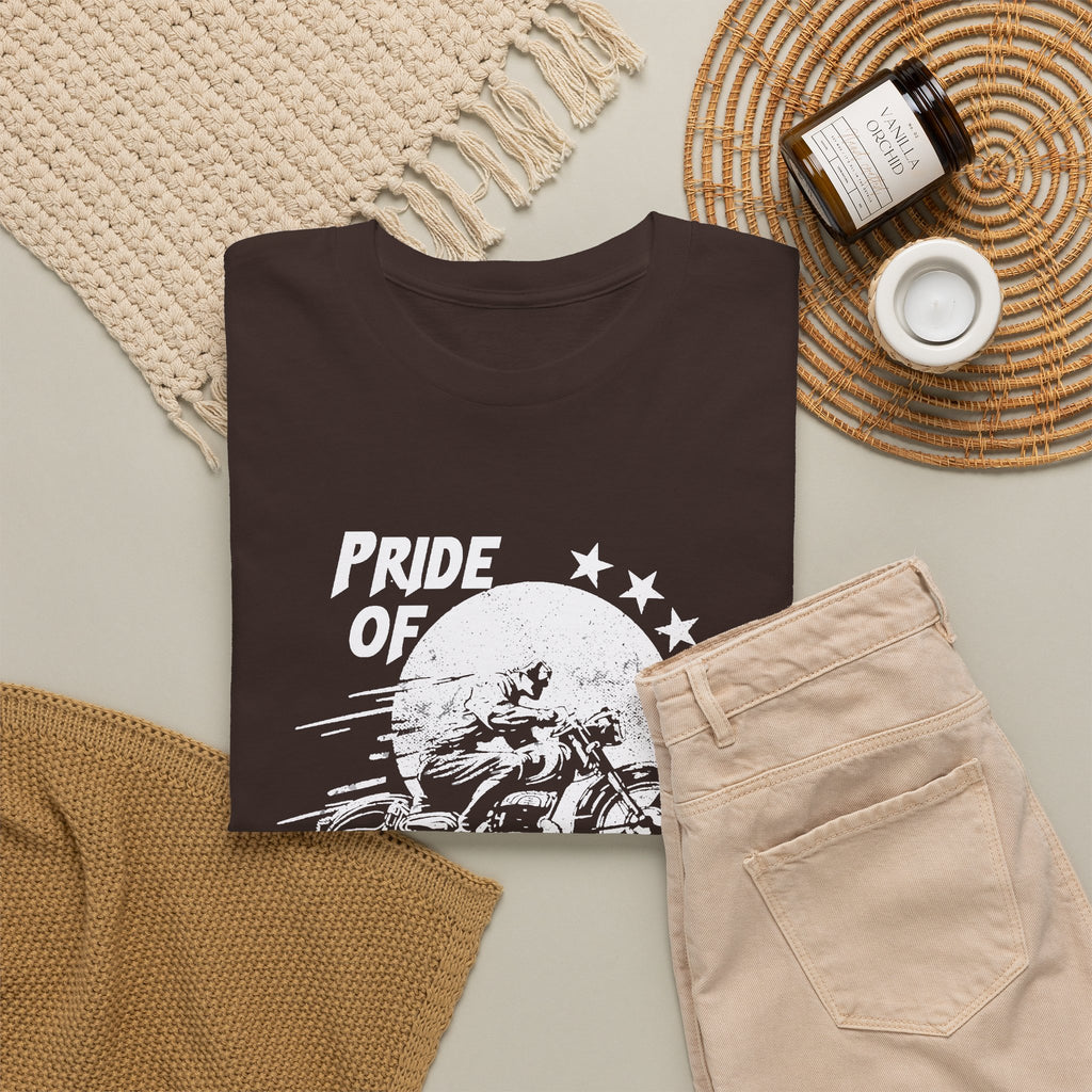 American Biker T-Shirt – Pride of the American Road Vintage Motorcycle Tee