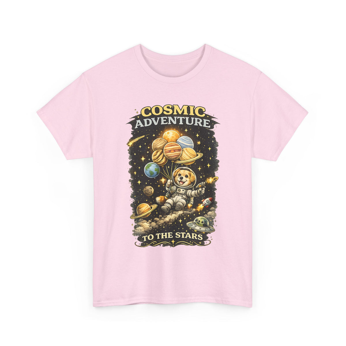 Astronaut Dog T-Shirt – Space Adventure Cosmic Graphic Tee
