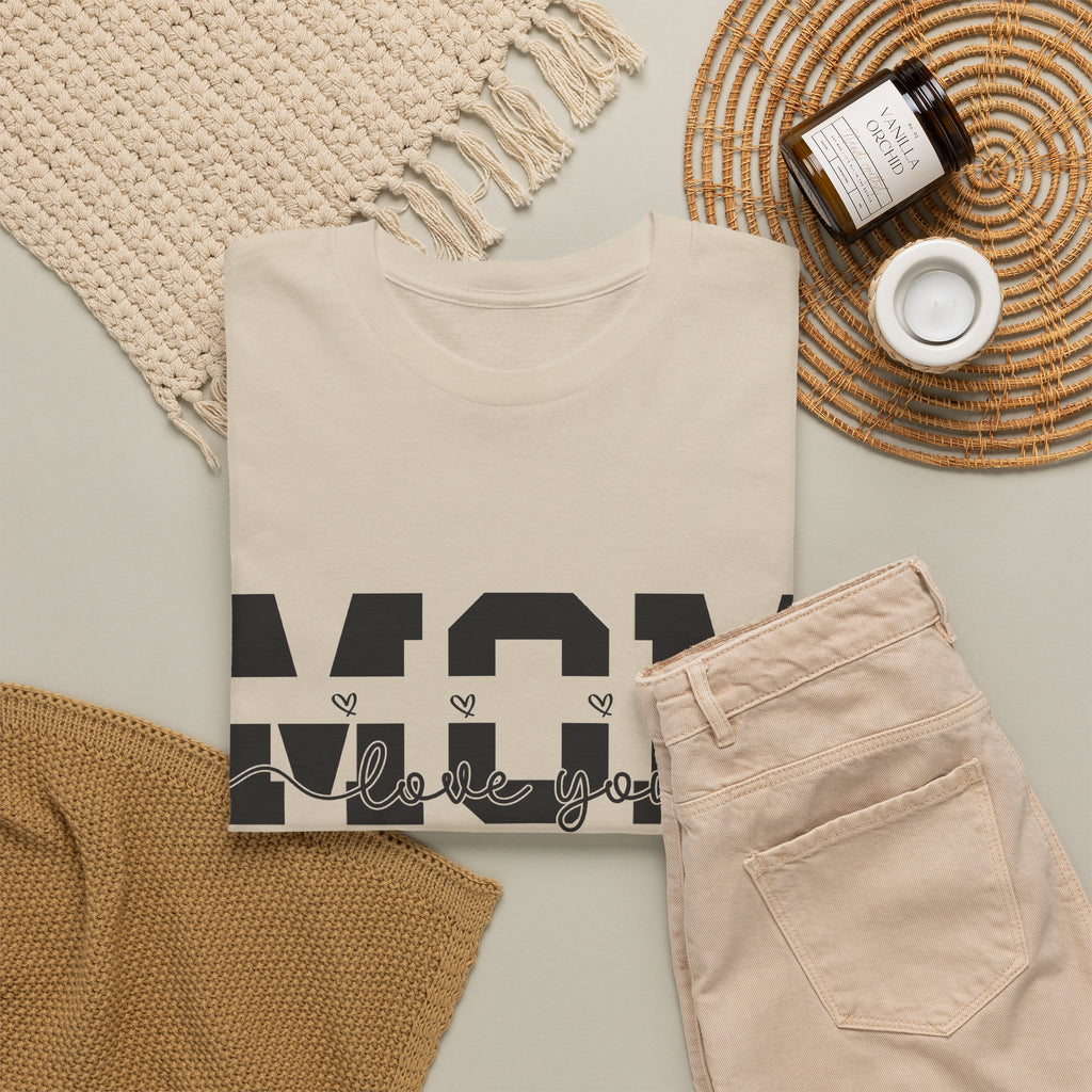 “Mom, I Love You” T-Shirt – Minimalist Mother’s Day Gift Tee