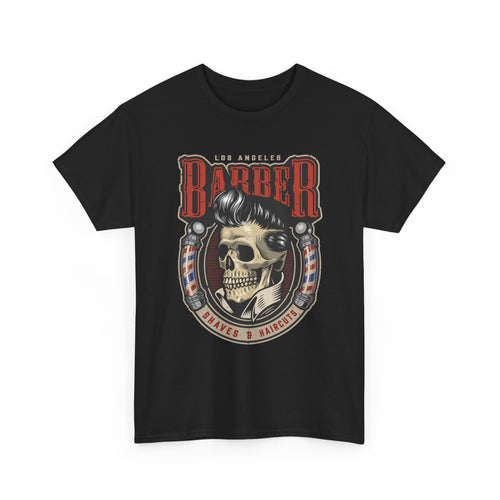 Barber Skull T-Shirt – Vintage Barbershop Graphic Tee