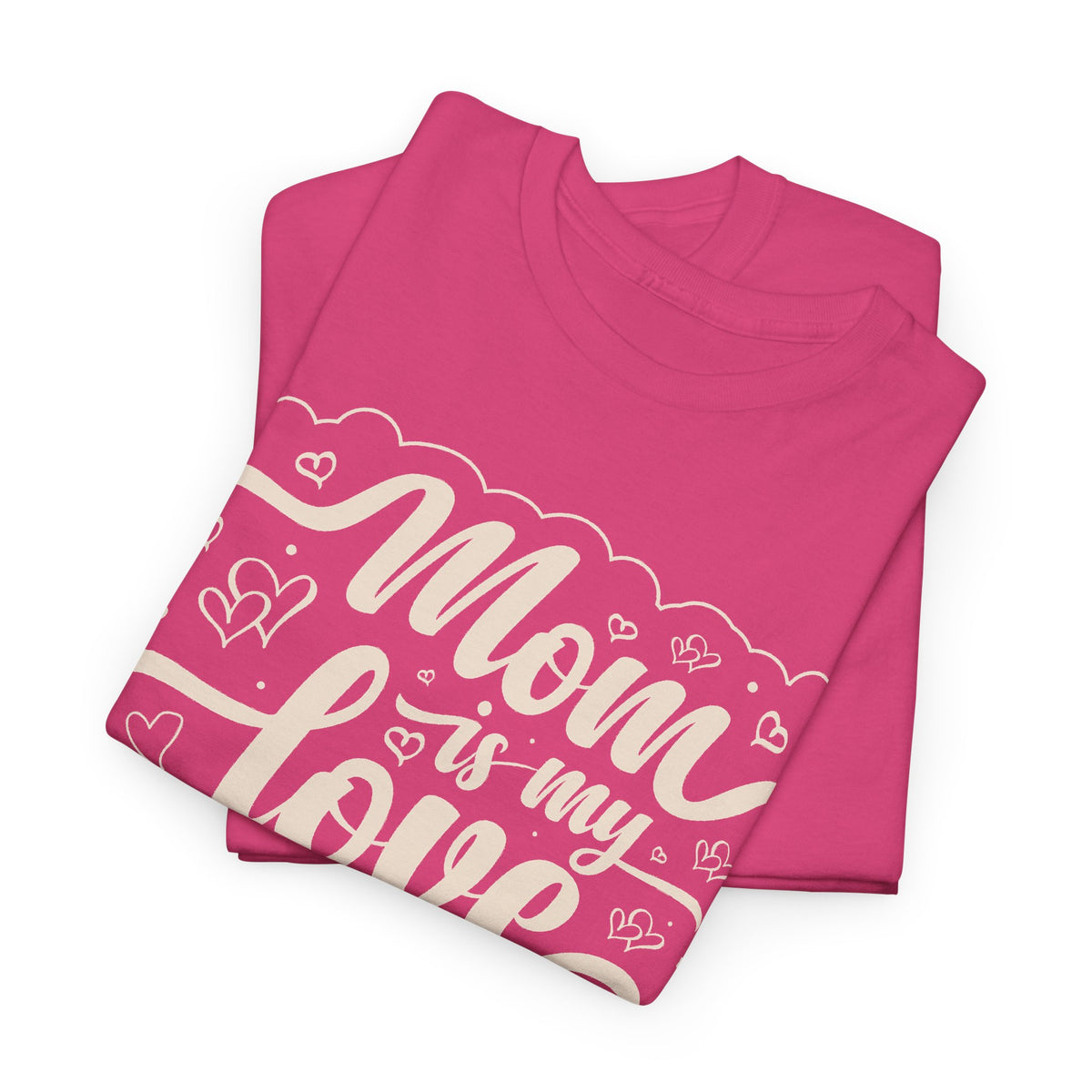 “Mom Is My Love” T-Shirt – Heart Graphic Mother’s Day Gift Tee
