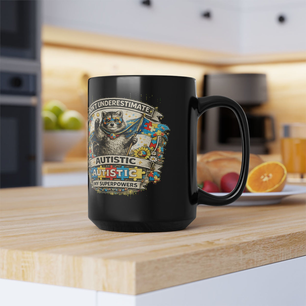 Autism Awareness Mug Dont Underestimate Autistic Superpower Coffee Cup Gift