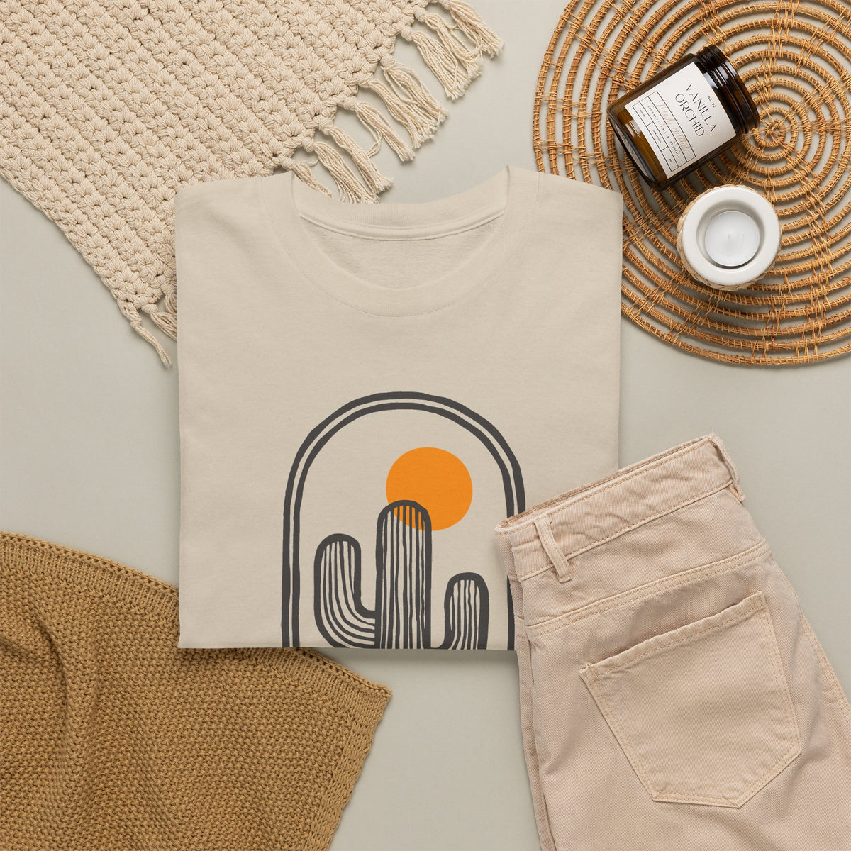 Desert Sunset “Fiesta” T-Shirt – Retro Unisex Graphic Tee