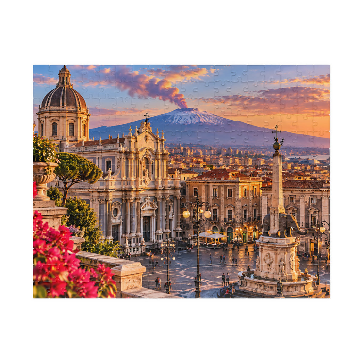 Catania Sicily Jigsaw Puzzle – Italy Travel Gift | Bamerix — (110, 252, 520, 1014-piece)