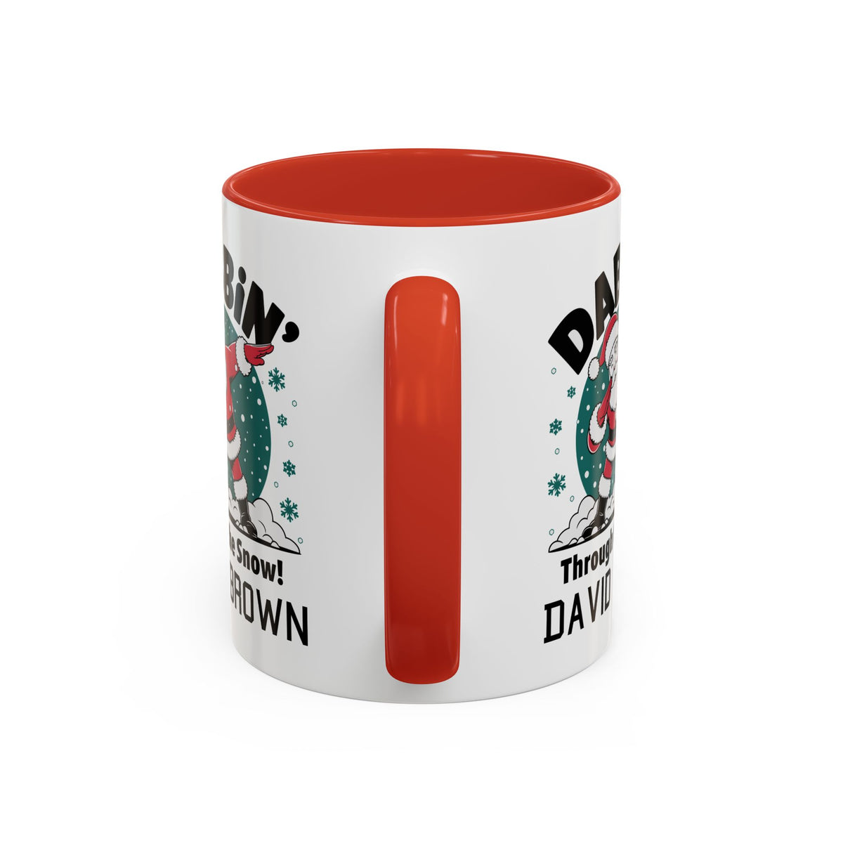 Personalized Christmas Santa Mug with Name – Funny Dabbing Santa Gift
