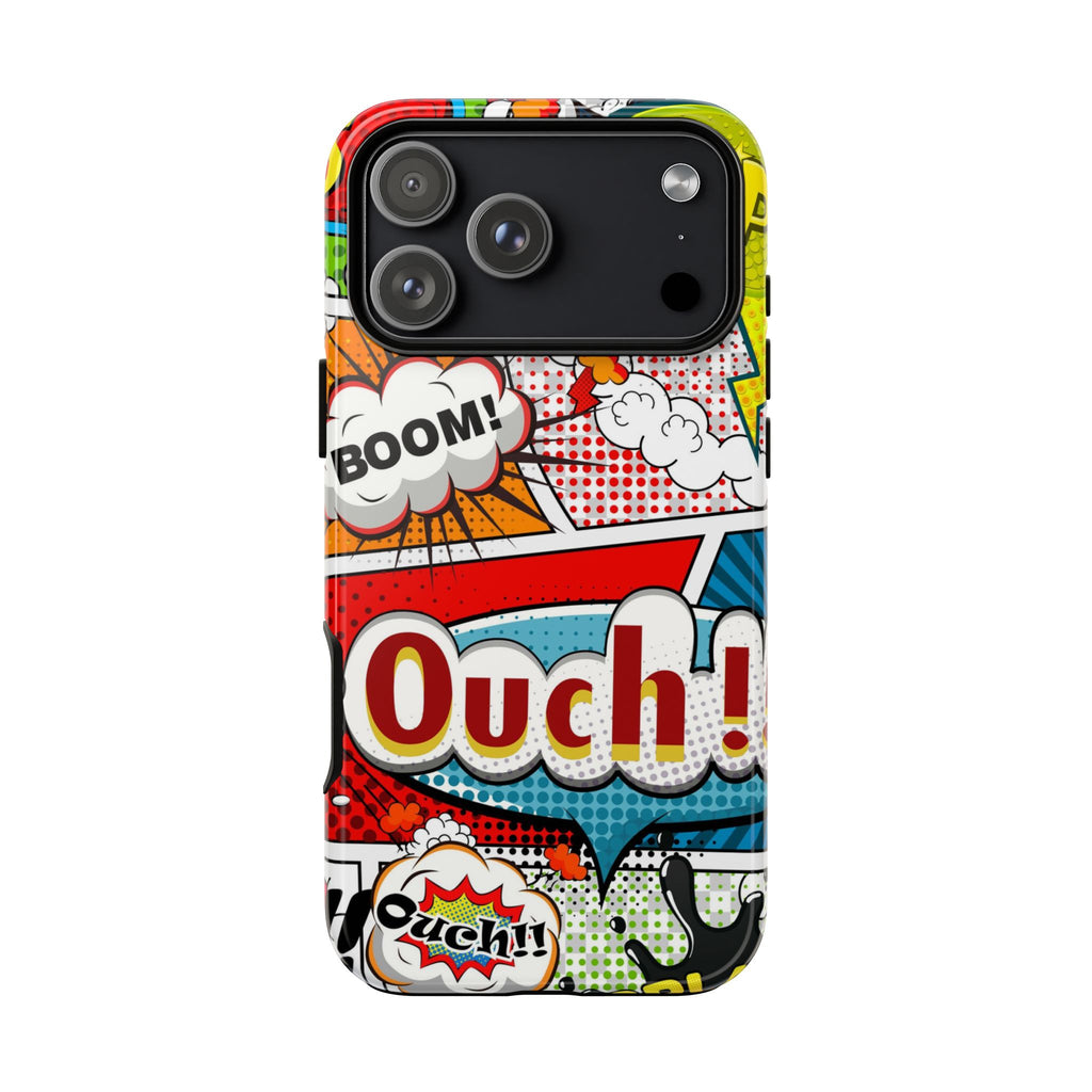Comic Book Sound Effects Phone Case – Retro Pop Art Tough Case