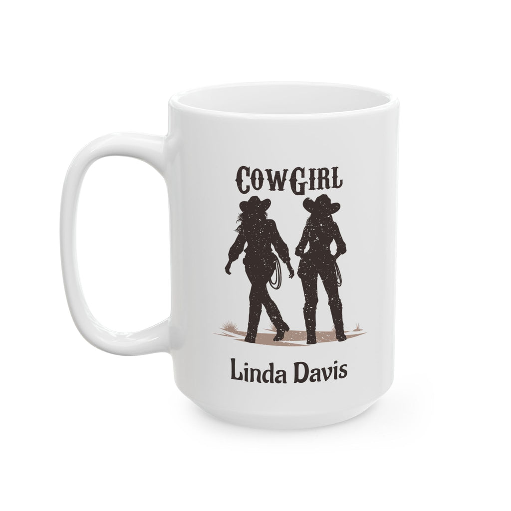 Personalized Cowgirl Mug with Name – Western Cowgirl Gift