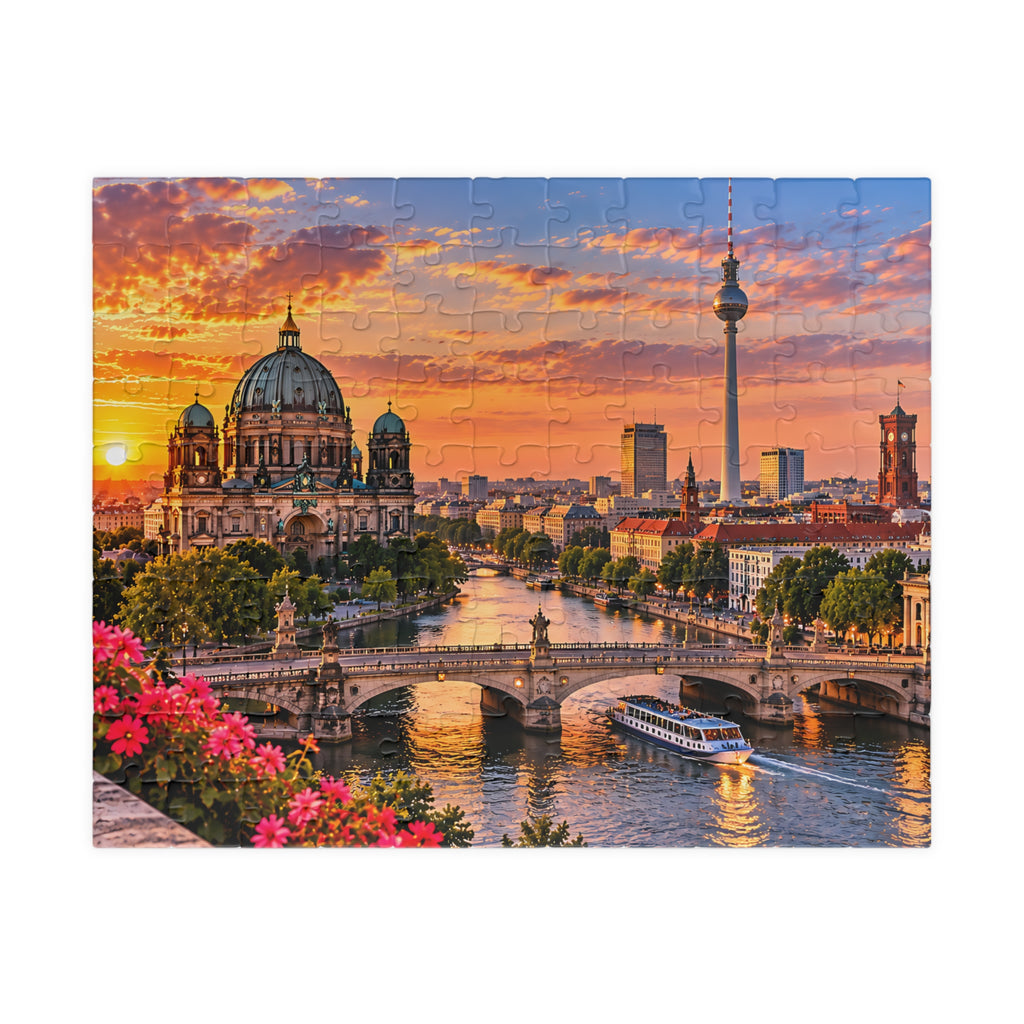 Berlin Germany Puzzle – TV Tower & City Skyline Jigsaw Puzzle (110, 252, 520, 1014-piece)