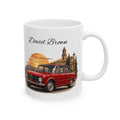 Personalized Name Vintage Italian Car Mug – Classic Red Car Gift