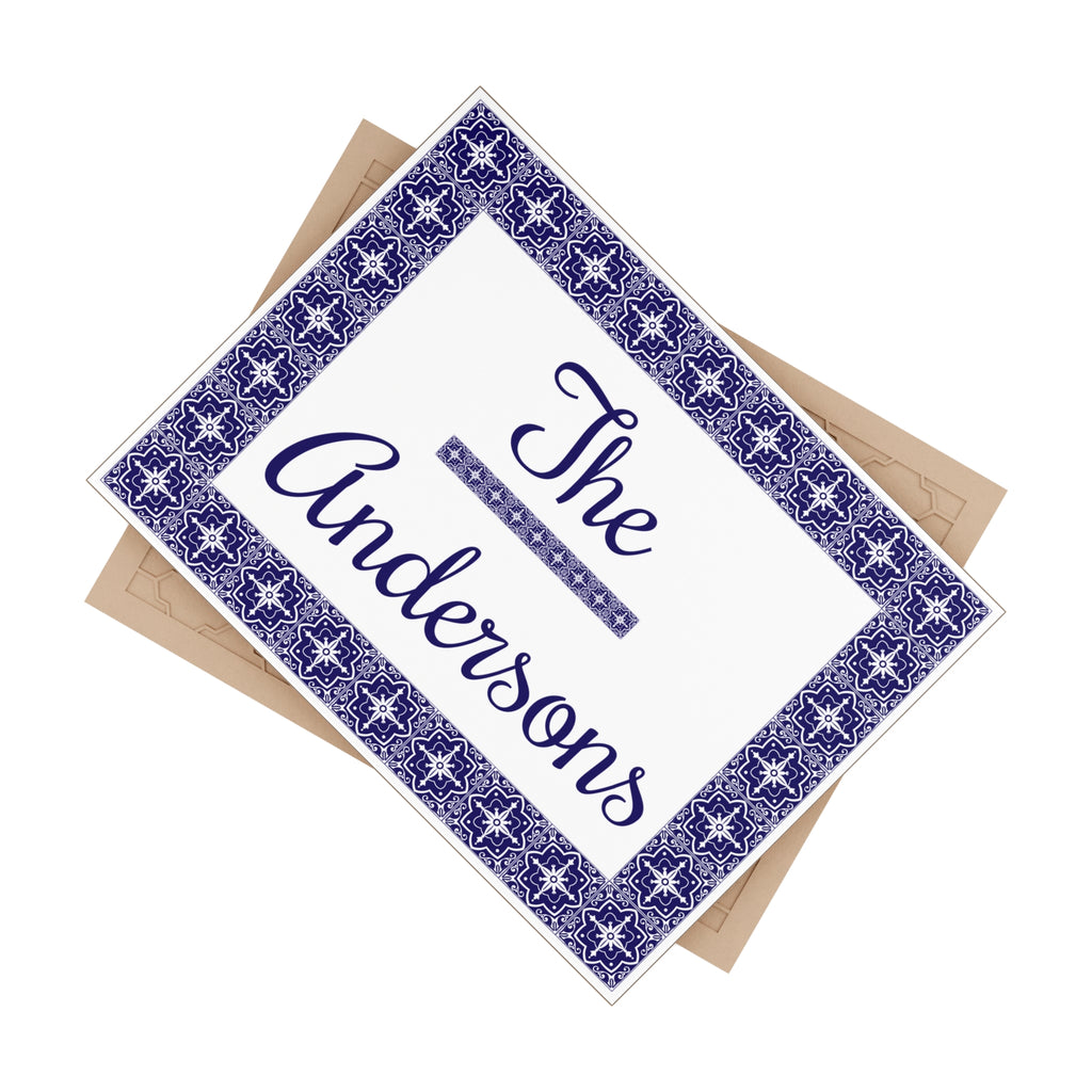 Personalized Family Name Ceramic Plaque – S24