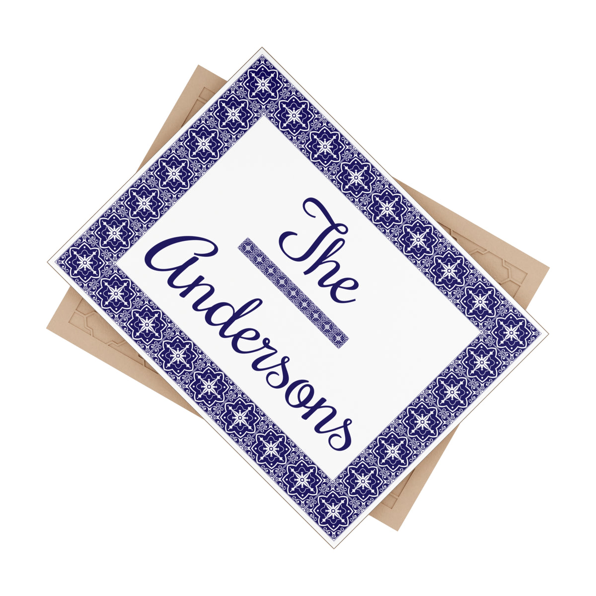 Personalized Family Name Ceramic Plaque – S24