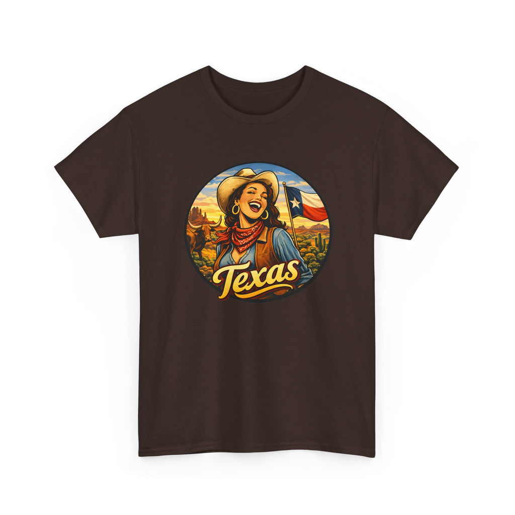 Texas Cowgirl T-Shirt – Vintage Western Texas Pride Graphic Tee