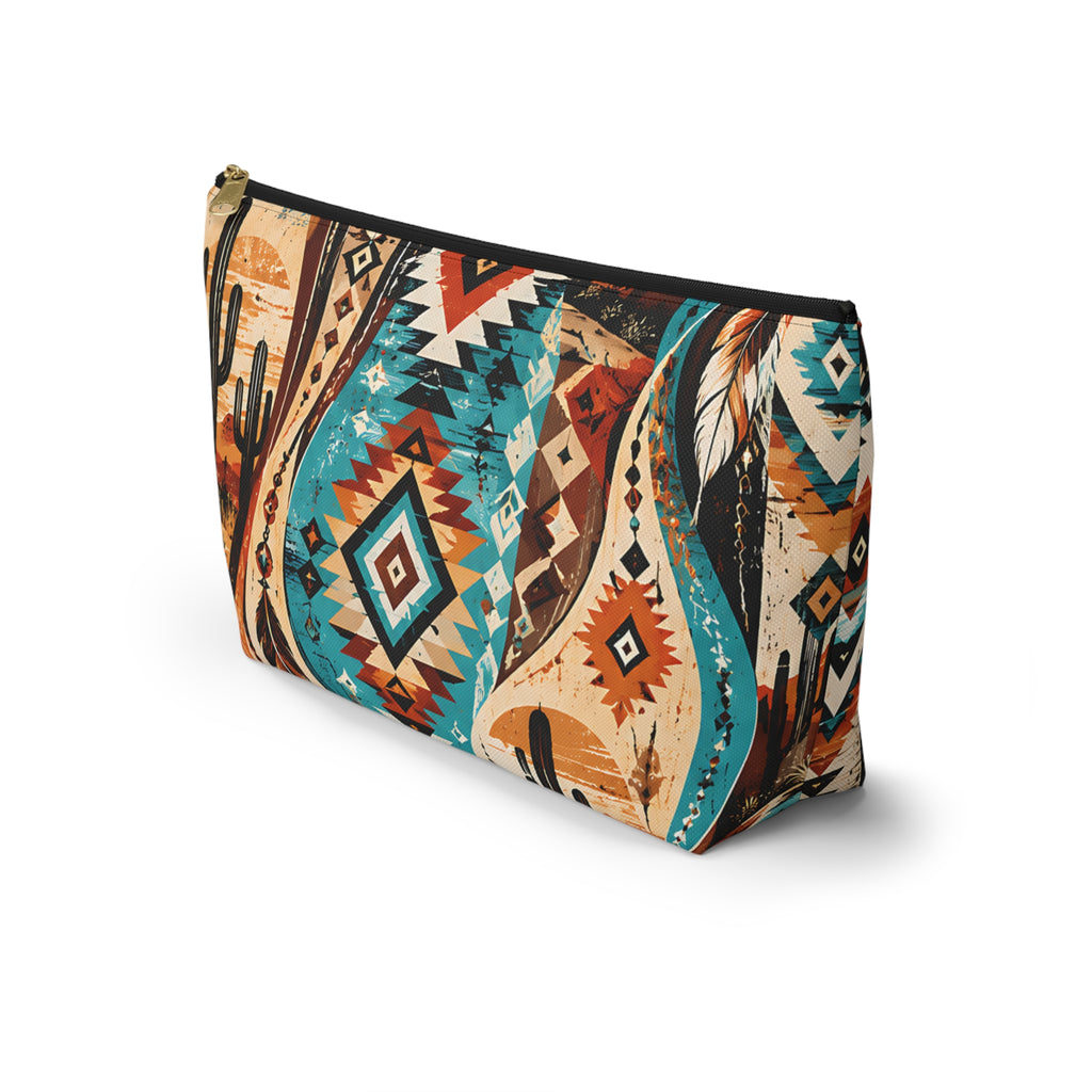 Southwestern Desert Pouch – Turquoise Western Print