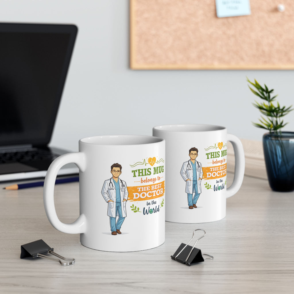 Best Doctor Mug  Funny Doctor Coffee Mug Gift, This Mug Belongs To Doctor, Medical Gift for Doctors