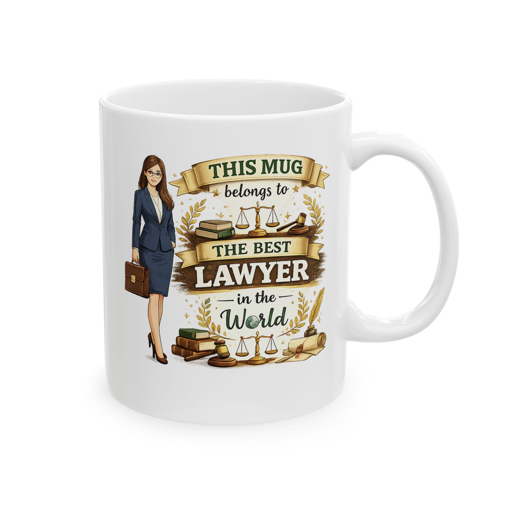 Best Lawyer Mug This Mug Belongs To The Best Lawyer in the World, Attorney Coffee Mug Gift, Law Office Cup