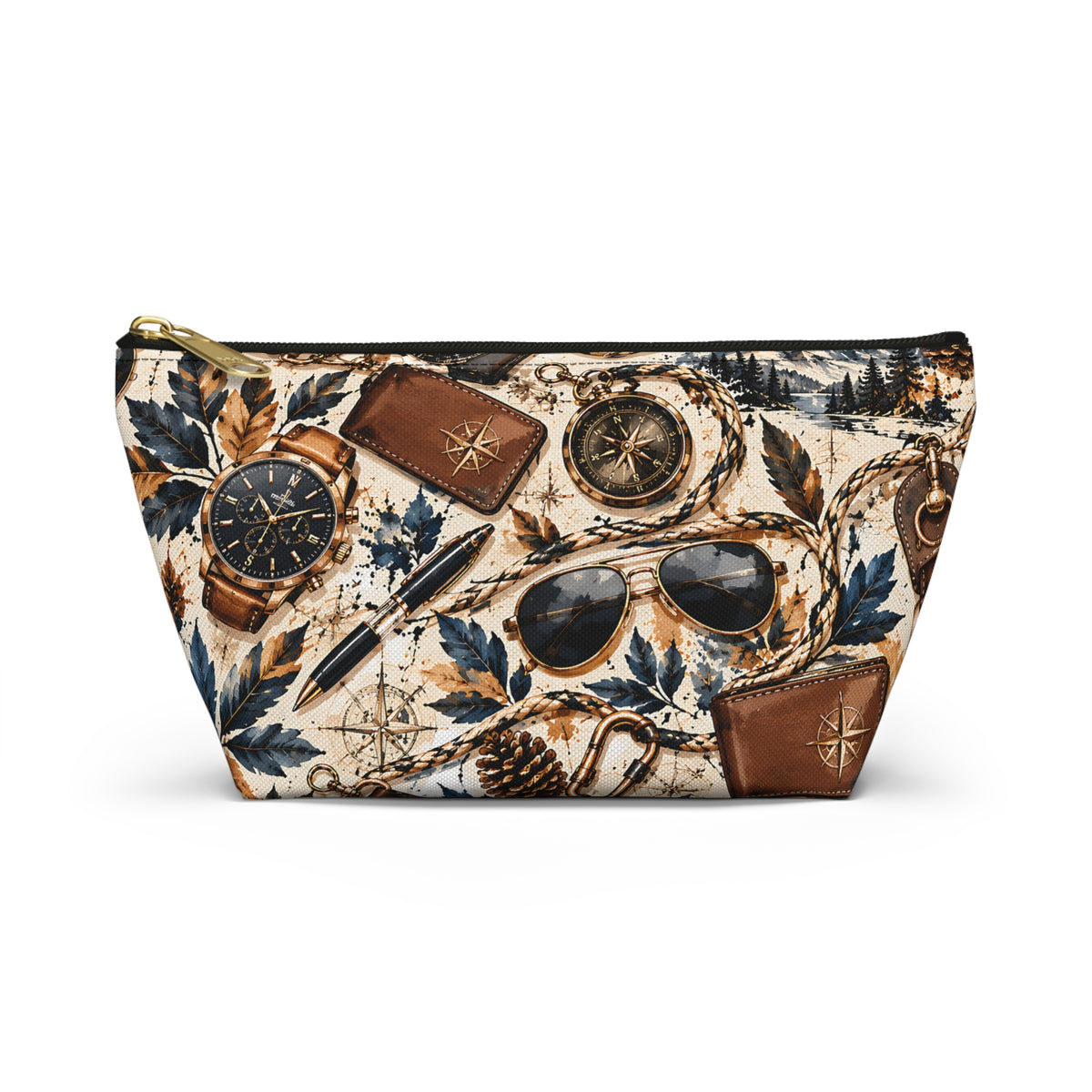 Explorer Adventure Pouch – Vintage Travel & Outdoor Print
