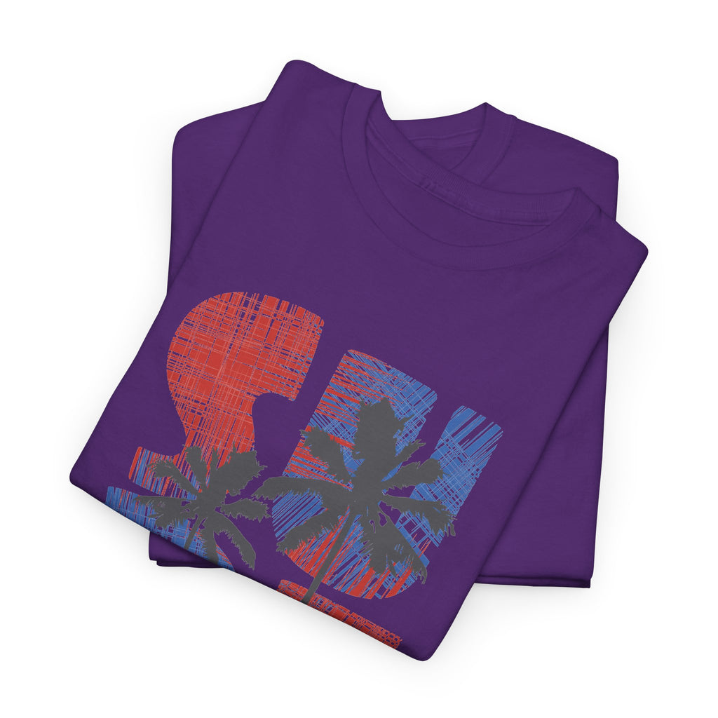 California Surf T-Shirt – Retro Surfboard & Palm Trees Graphic Tee