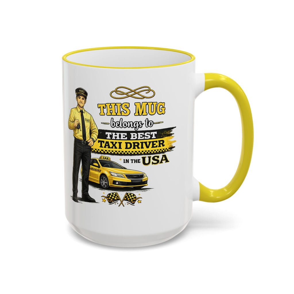 Best Taxi Driver Mug This Mug Belongs To The Best Taxi Driver in the USA, Cab Driver Coffee Mug Gift