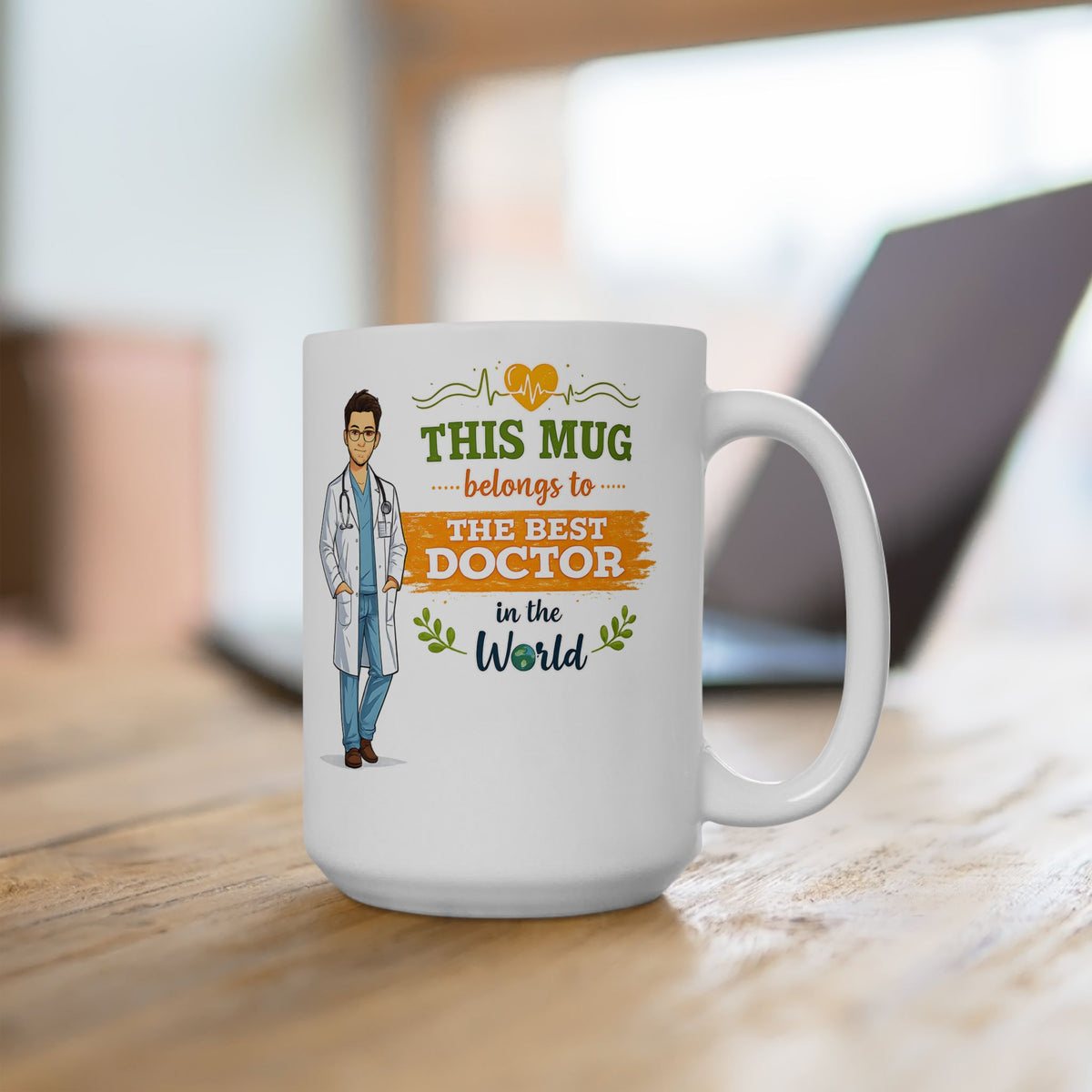 Best Doctor Mug  Funny Doctor Coffee Mug Gift, This Mug Belongs To Doctor, Medical Gift for Doctors