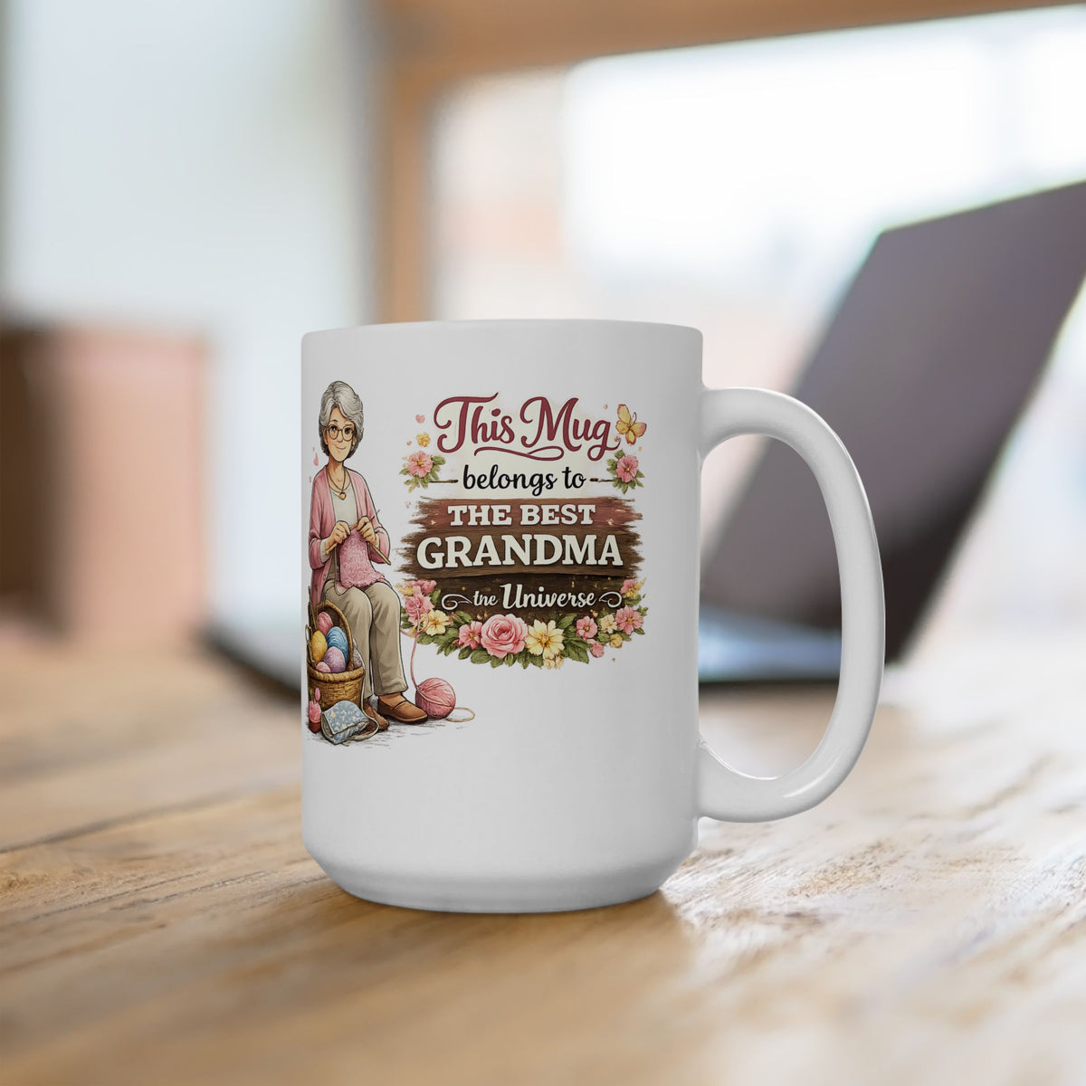 Best Grandma Mug This Mug Belongs To The Best Grandma in the Universe, Grandma Coffee Mug Gift