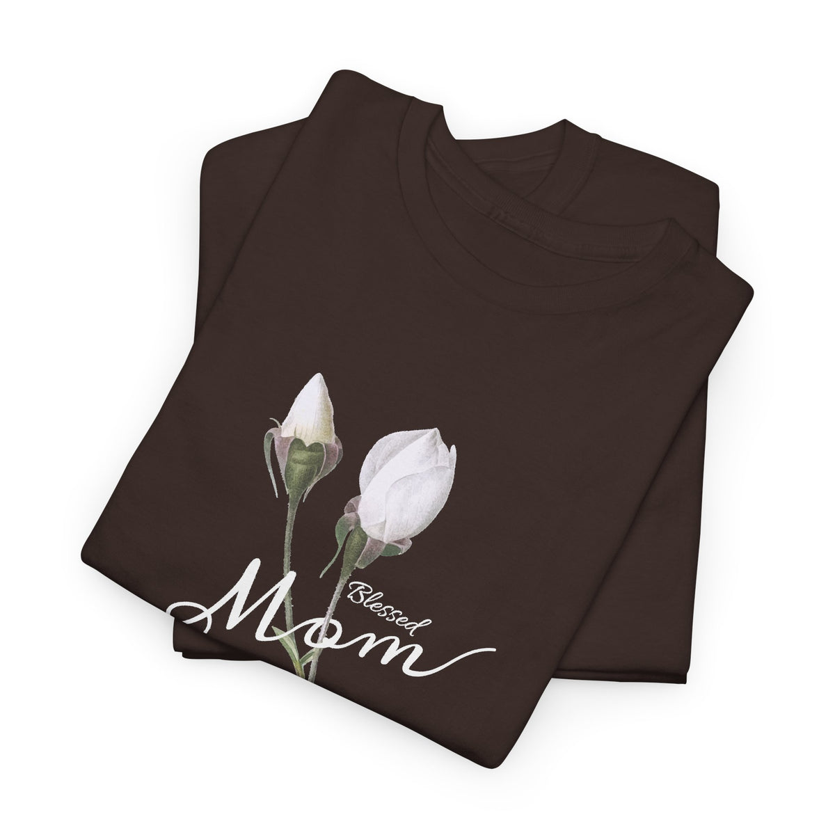 Mom Floral T-Shirt – Minimalist Women’s Cotton Graphic Tee