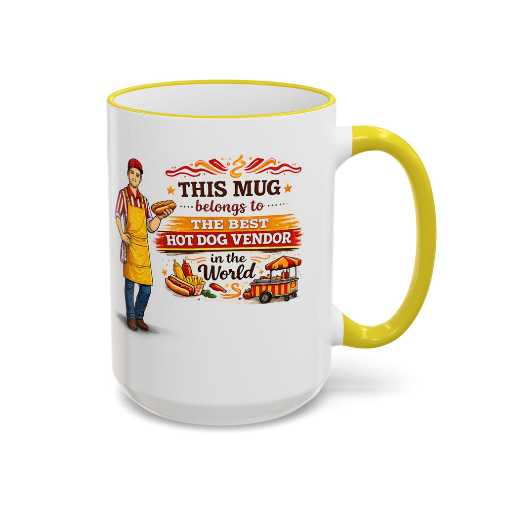 Best Hot Dog Vendor Mug This Mug Belongs To The Best Hot Dog Vendor in the World, Funny Food Seller Gift