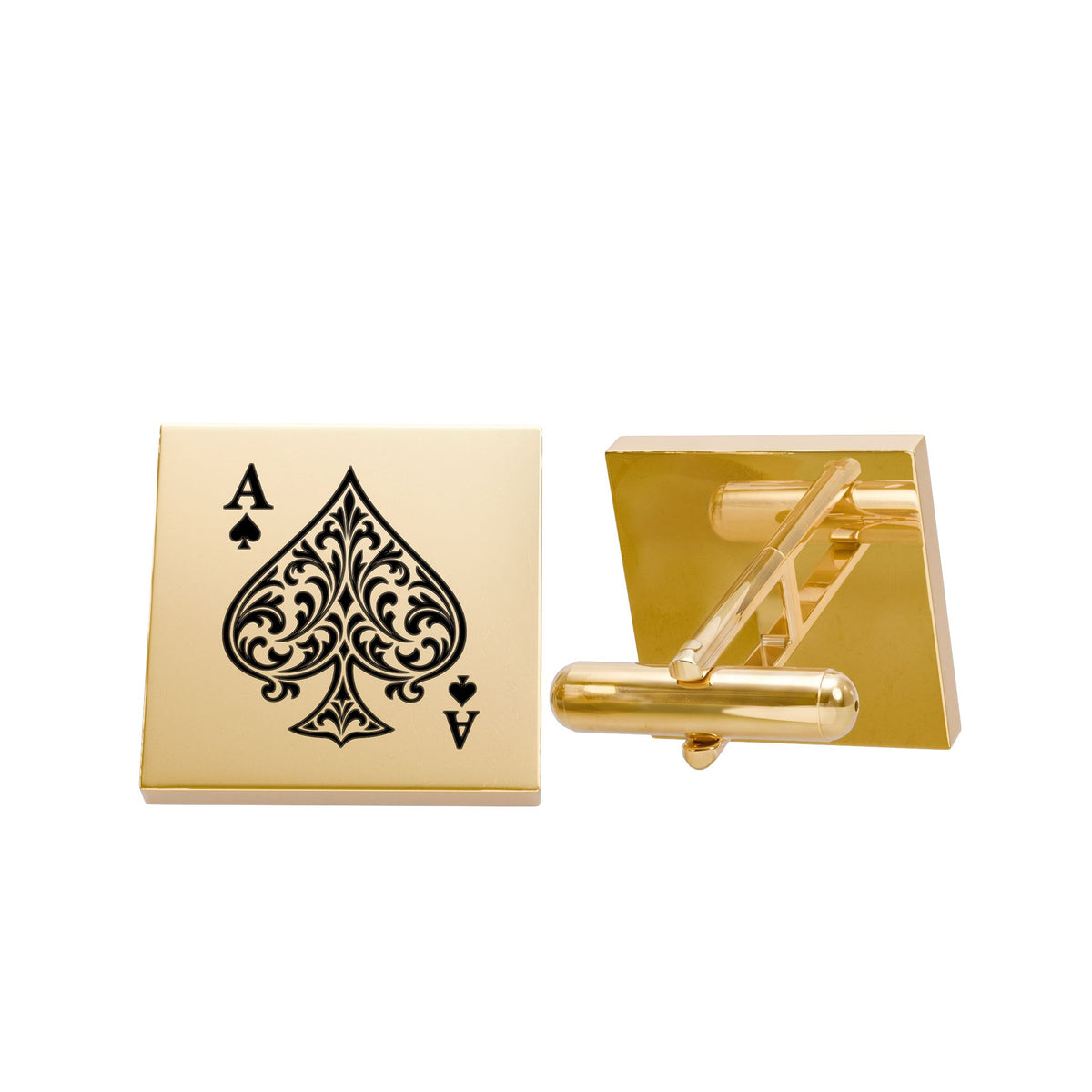 Ace of Spades Cufflinks – Poker Card Stainless Steel Cufflinks